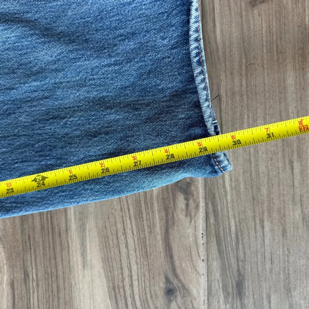 Levis 501 Original Fit Blue‎ Denim Jeans W32 L29 Distressed
